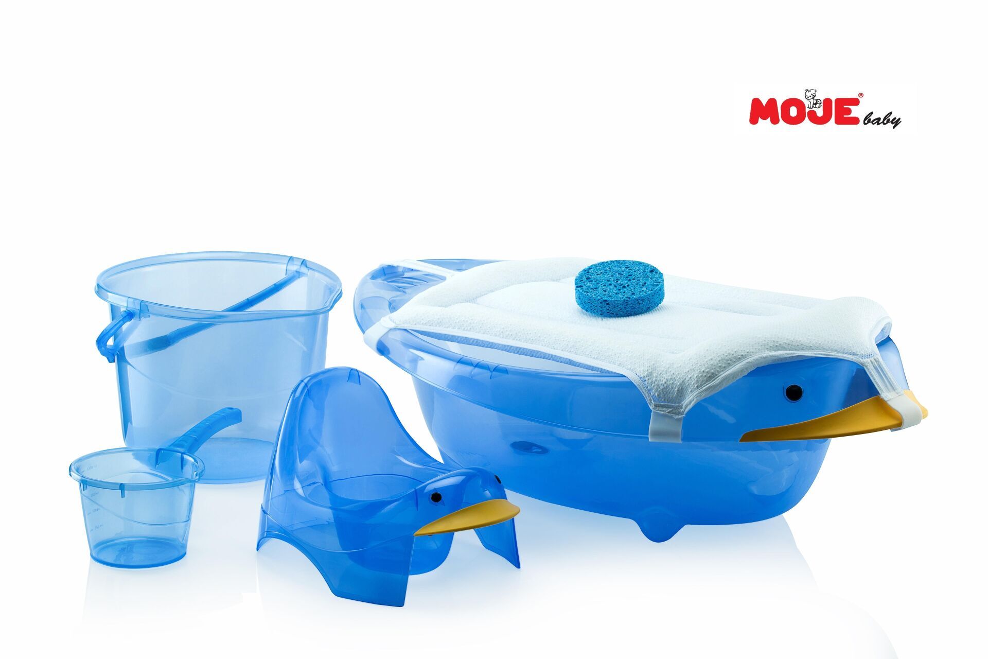 Moje Ördekli 6'lı Banyo Küvet Seti (kutulu) Mavi
