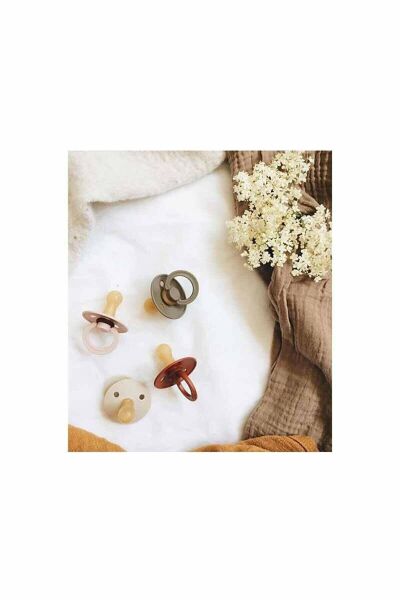 Bibs Colour Bebek Doğal Kauçuk Emzik - Black 0-6 Ay