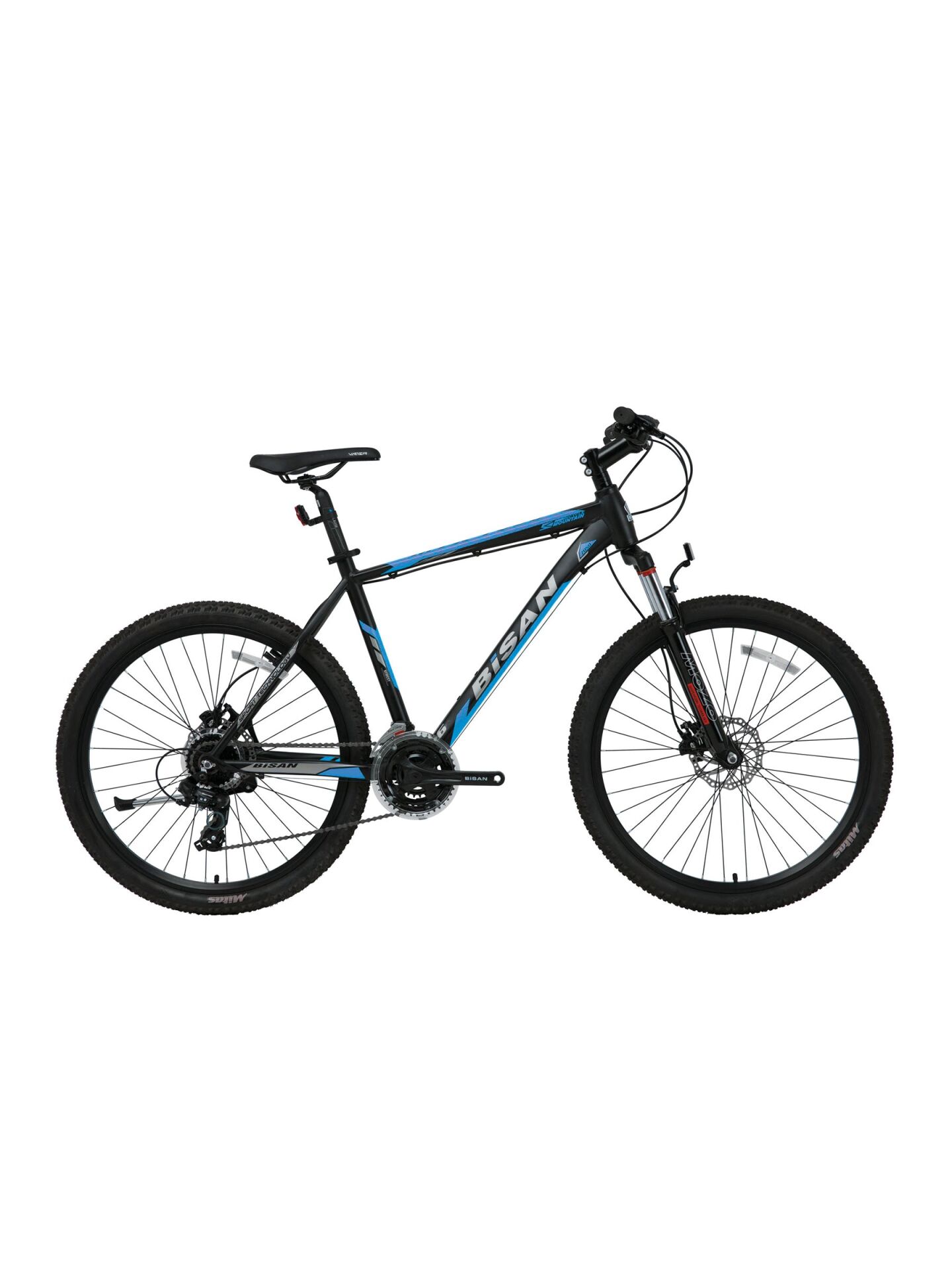 Bisan MTX 7050-HD-23 Ürün Rengi: MAT SİYAH Kadro: 19'' - 48 CM Vites: 3x7 VİTES Tekerlek: 29'' Etiket Rengi: MAVİ