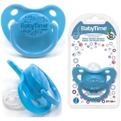 Babytime Bt128-1 Emzik Silikon Damaklı Koruma Kapaklı Mat No:1 0-6 Ay
