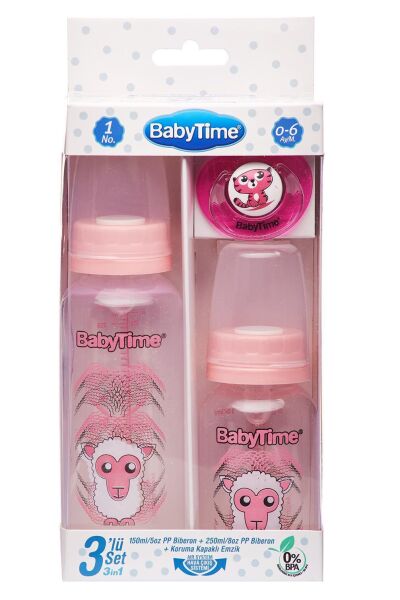 Babytime Bt209 3 lü Pp Biberon Seti Karma Renk
