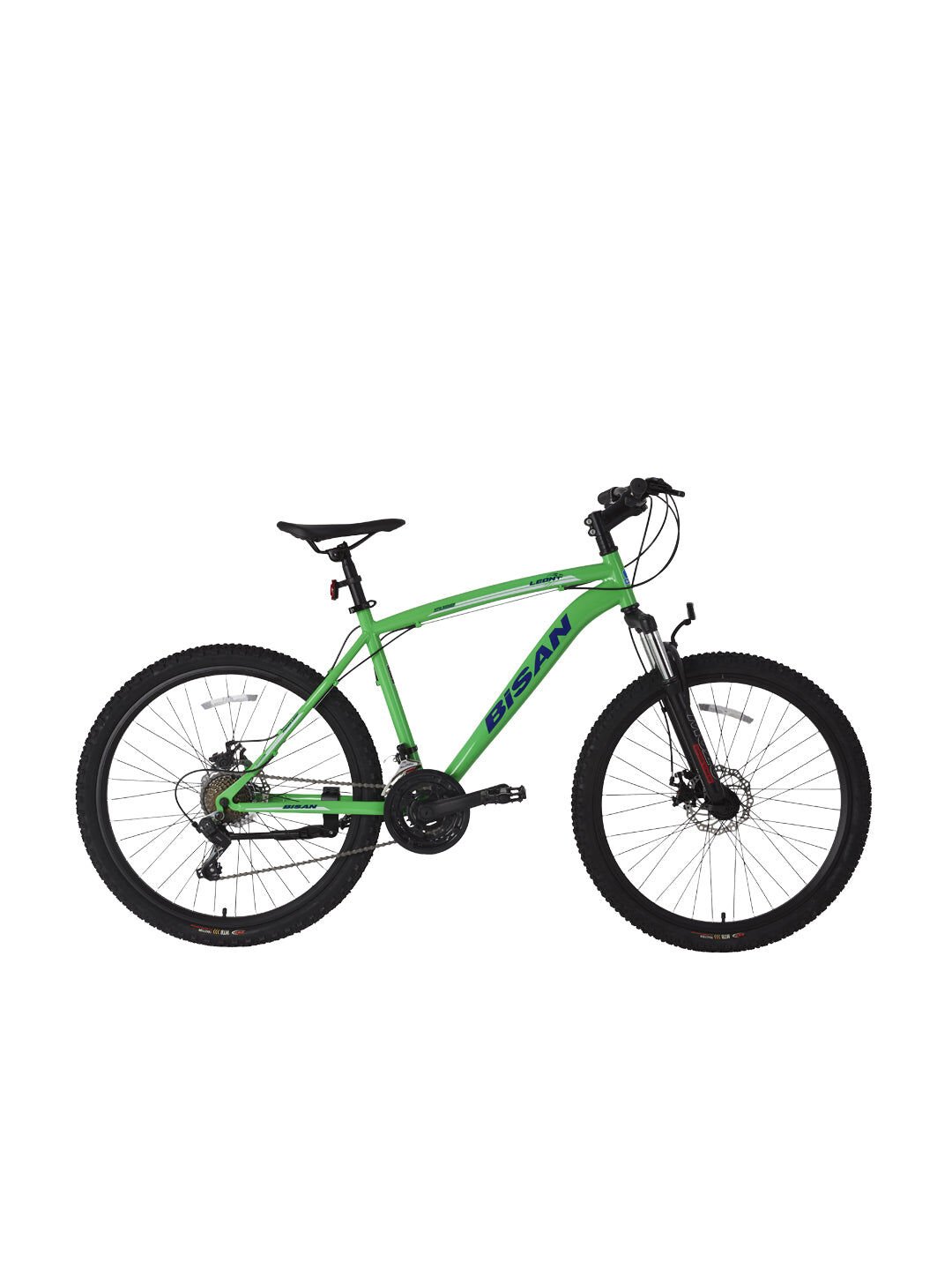 Bisan LEON MD-25 Ürün Rengi: NEON YEŞİL Kadro: 34 CM Vites: 3x7 VİTES Tekerlek: 24'' Etiket Rengi: LACİVERT