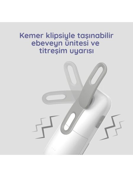 Hubble Sense Glow Pro Gece Işıklı ve Projektörlü Taşınabilir Bebek Telsiz