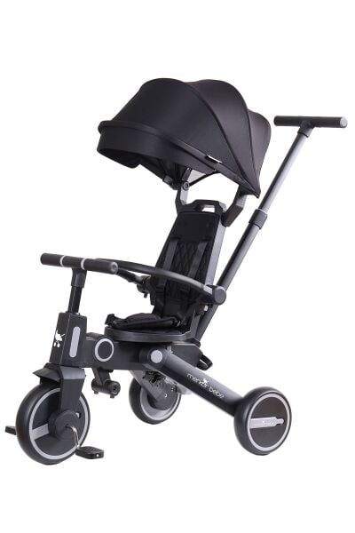 Merkür Bebe Falky Üç Tekerlekli Bebek ve Çocuk Bisikleti Siyah