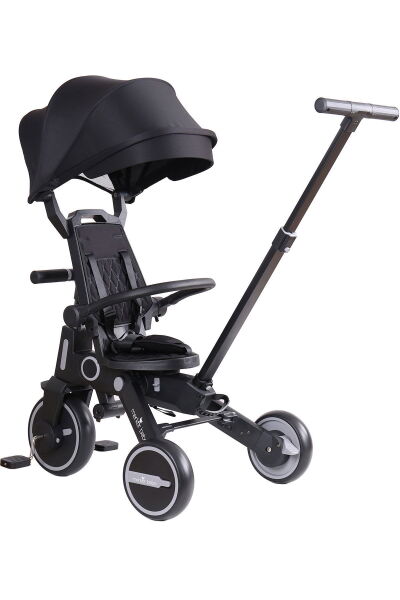 Merkür Bebe Falky Üç Tekerlekli Bebek ve Çocuk Bisikleti Siyah