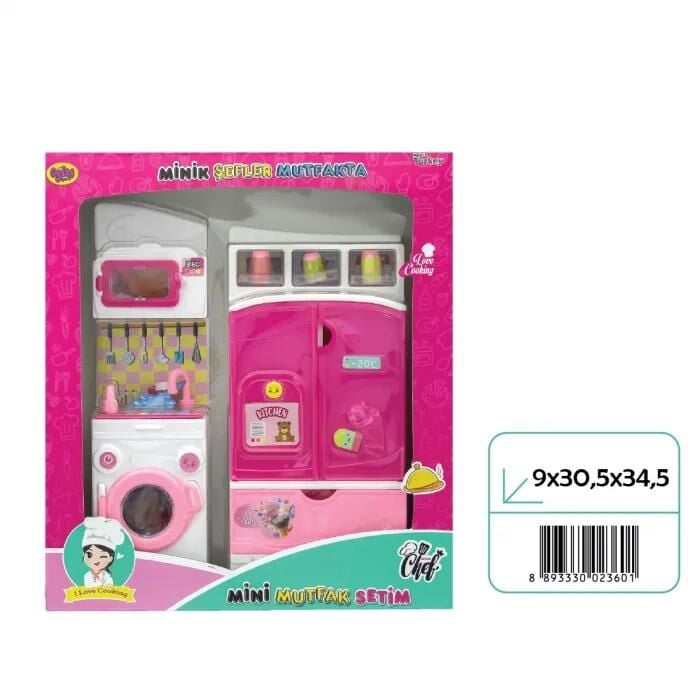 Oydaş Oyuncak 02360 Mınık Sefler Buzdolabı Camasır 2lı*16* 04-02360