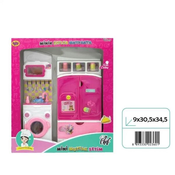 Oydaş Oyuncak 02360 Mınık Sefler Buzdolabı Camasır 2lı*16* 04-02360