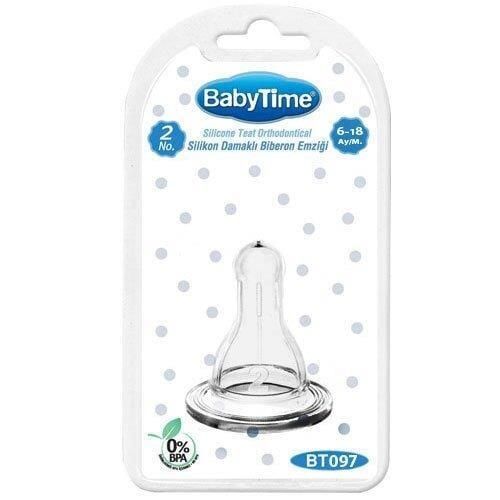 Babytime Bt097 Silkon Klasik Biberon Emziği N.2