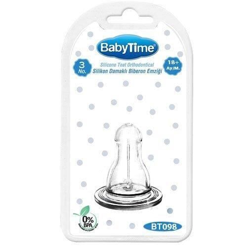 Babytime Bt098 Silkon Klasik Biberon Emziği  N.3