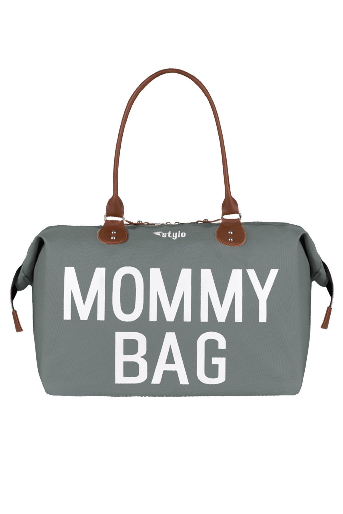 Stylo Mommy Bag Usa Anne Bebek Bakım Ve Kadın Çantası-gri