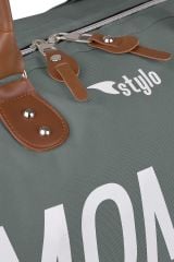 Stylo Mommy Bag Usa Anne Bebek Bakım Ve Kadın Çantası-gri