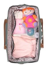 Stylo Mommy Bag Usa Anne Bebek Bakım Ve Kadın Çantası-gri