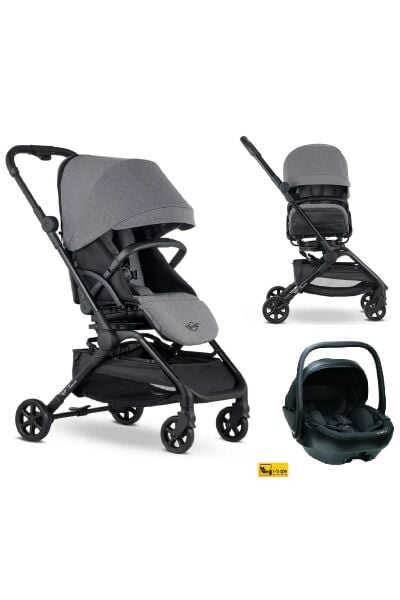 MINI by Easywalker Buggy Turn 360 Derece Dönen Kabin Boy Travel Sistem Bebek Arabası Grey