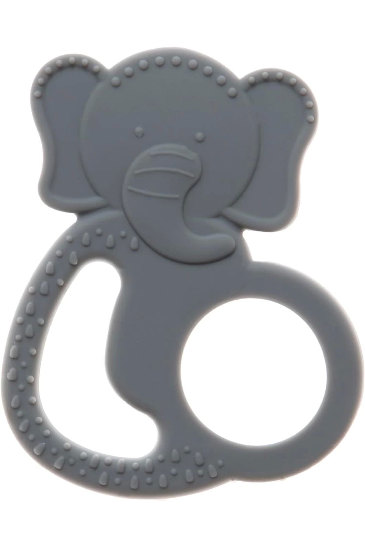 Babyjem  Silikon Fil Diş Kaşıyıcı Gri 808