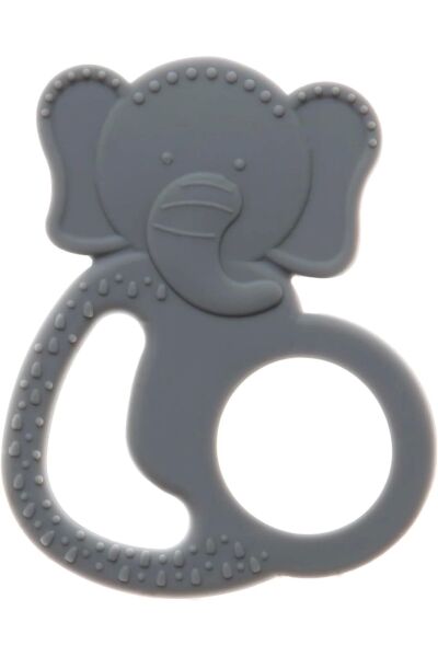 Babyjem  Silikon Fil Diş Kaşıyıcı Gri 808