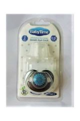 Babytime Bt154-3 Silikon Damaklı Koruyucu Kapaklı Siyah Gövdeli Emzik N.3
