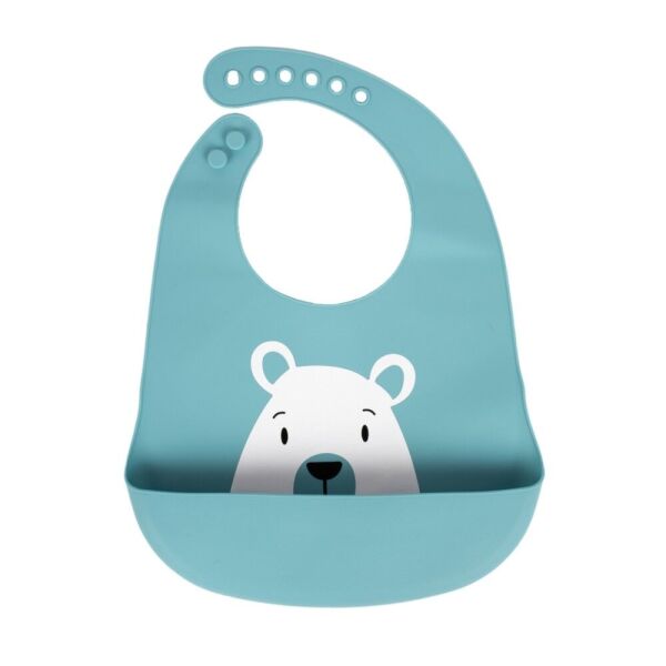 Sevi Bebe Silikon Mama Önlüğü - Turkuaz 25-15