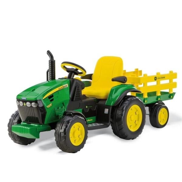 Peg Perego John Deere Ground Force With Trailer 12 Volt Akülü Traktör