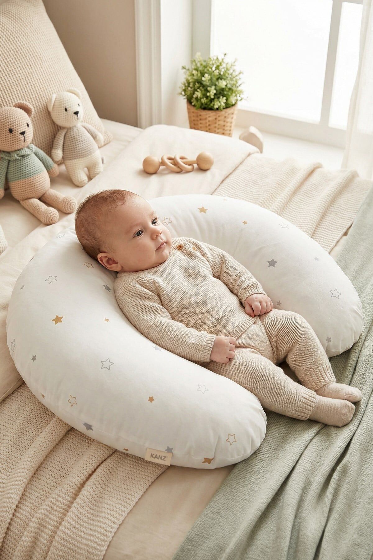 Kanz Bebek Emzirme Minderi Knz-036 Star
