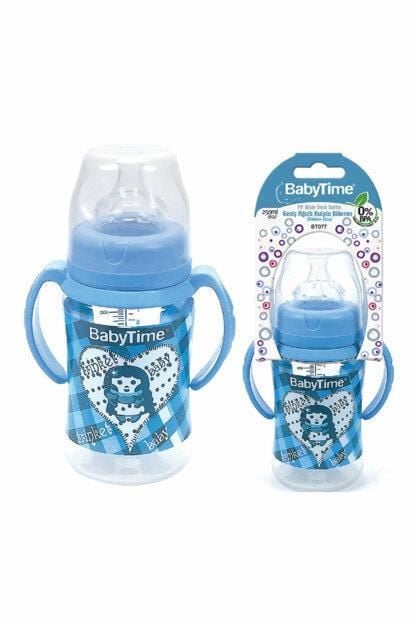 Babytime Bt077  G. Ağız Kulplu Pp Biberon (silikon Uçlu)  250 Ml