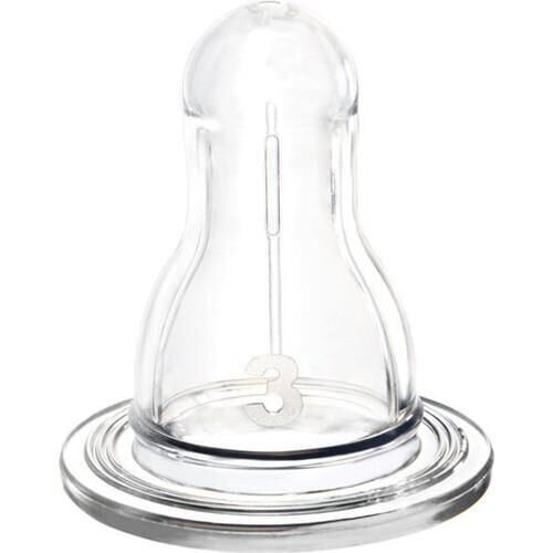 Wee Baby Yuvarlak Uçlu Biberon Emziği 18+ Ay No:3 Yoğun Akış Kd:822