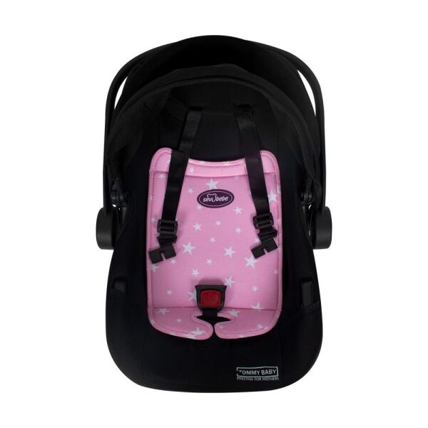 Sevi Bebe Eko Anakucağı Bel Desteği - Pembe Yıldız 500-2