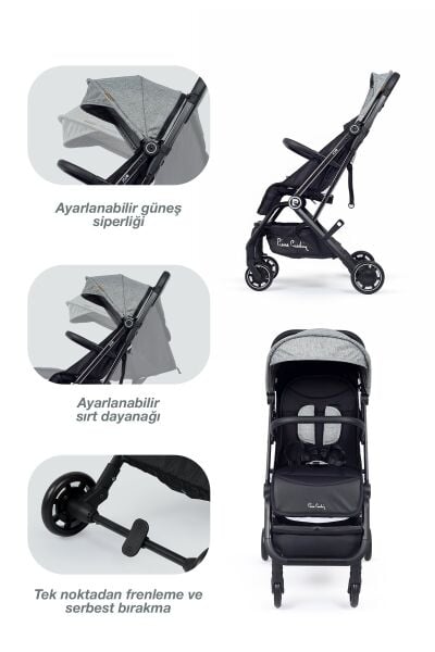 Pierre Cardin Jojo Bebek Arabası Gri