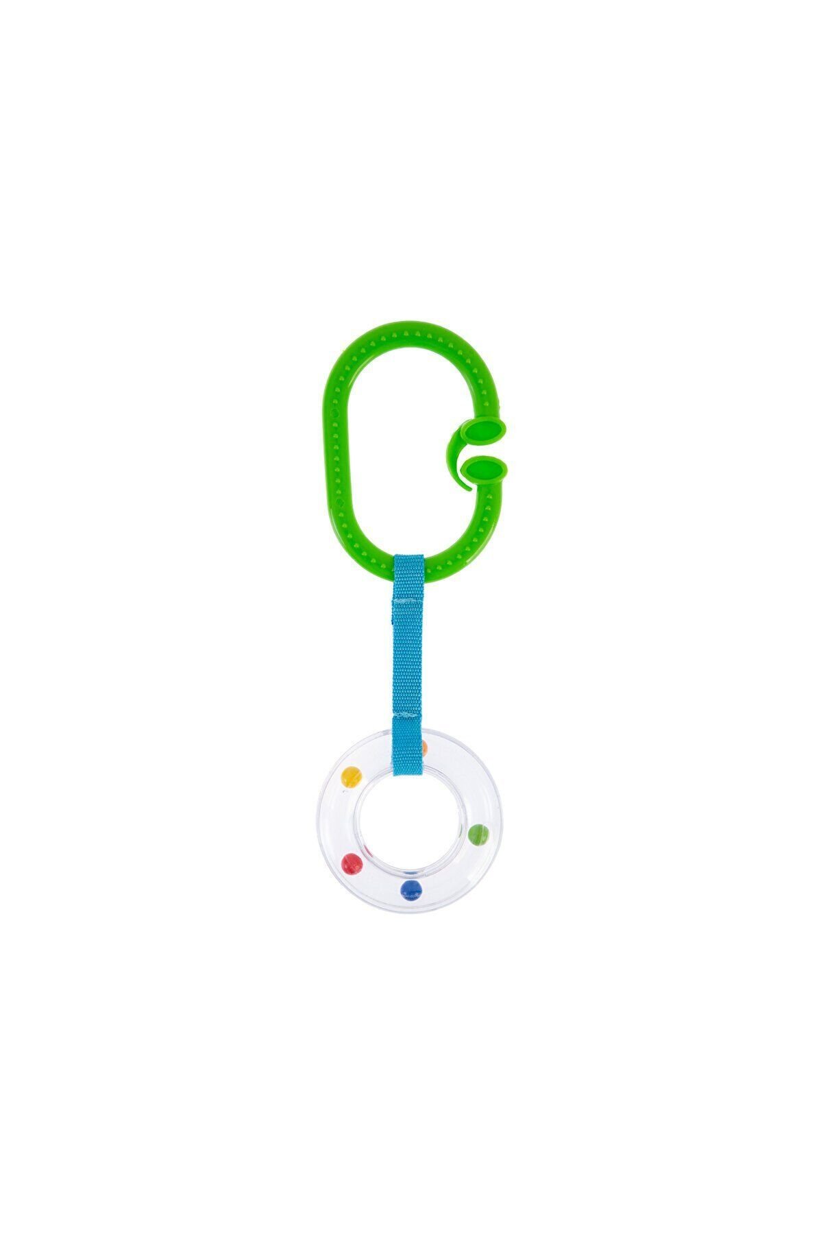 Babyjem Çıngıraklı Puset Halkası Yeşil Oval 876