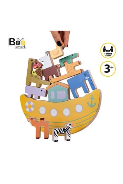 Bee Smart Macera Gemisi: Hayvanlar Nuh'un Gemisi Denge Oyunu Montessori Eğlenceli Oyun