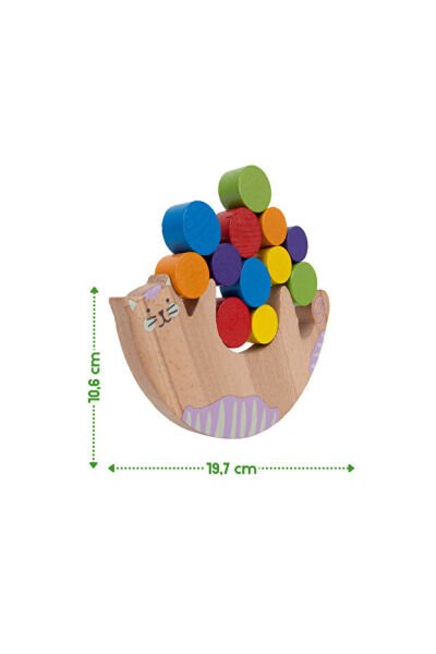 Bee Smart Kedi Denge Oyunu Geliştirici Öğretici Çocuk Oyuncağı Denge Oyunu Eğlenceli Oyuncak Aktivite