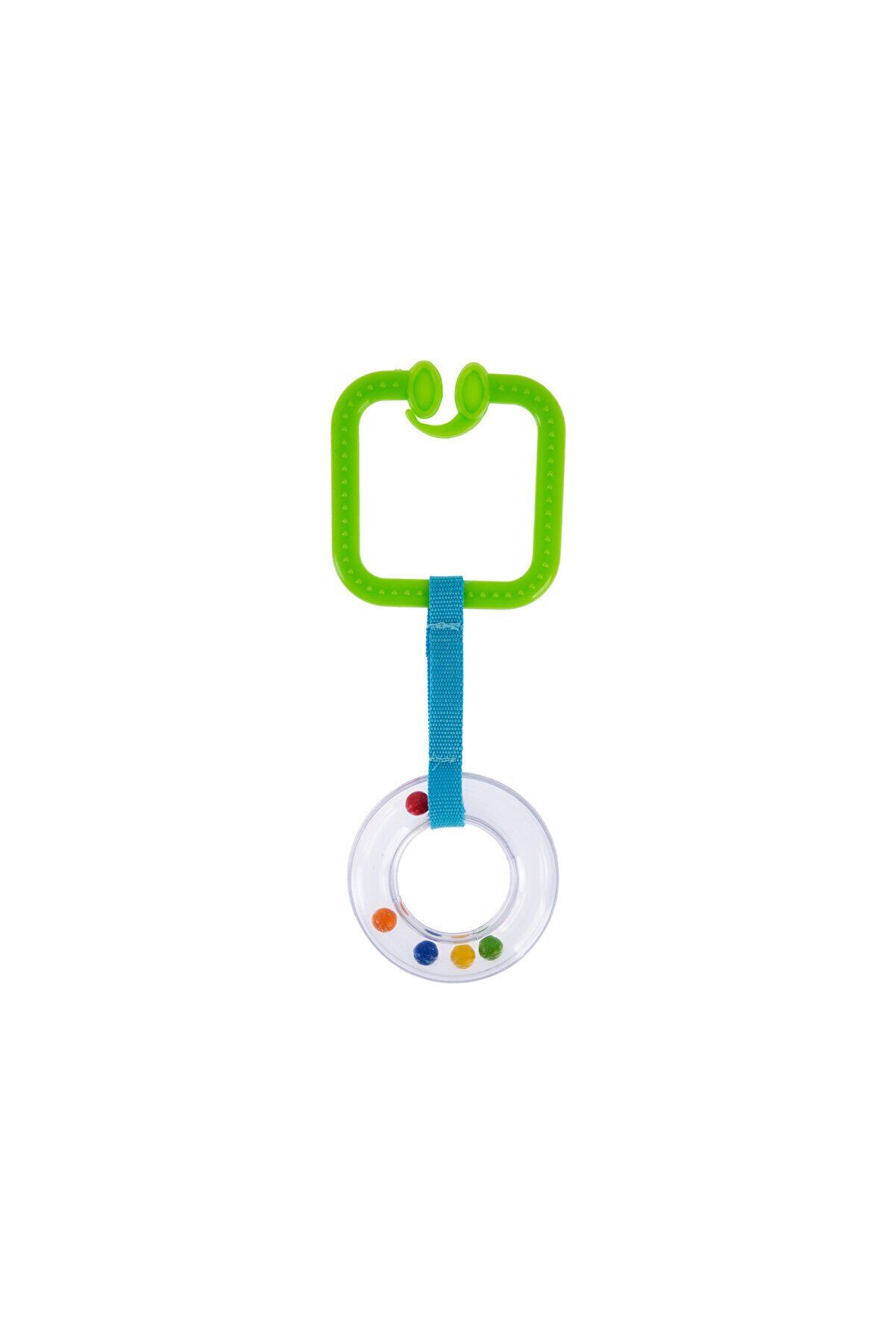 Babyjem Çıngıraklı Puset Halkası Yeşil Kare 877