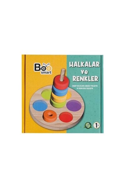 Bee Smart Halkalar ve Renkler Eğitici Oyuncak Öğretici Geliştirici Oyuncak Çocuk Için Hediye