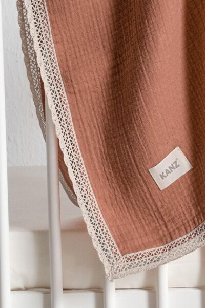 Kanz - 4 Kat Kopanaki Müslin Pike(knz-017) 152.01.0255.Kiremit-