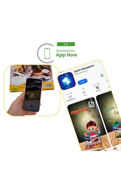 Bee Smart  Pinokyo Çocuk Kitabı Canlanan Kitap Pedagog Onaylı Canlanan Masal Kahramanları 4D