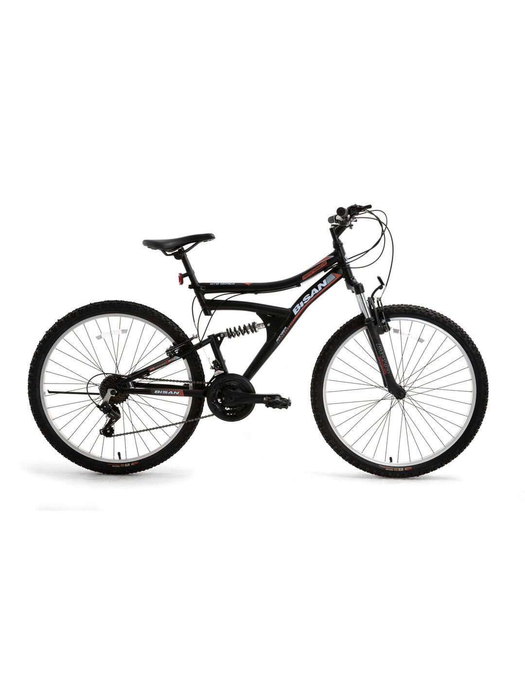 Bisan Ranger-24 Ürün Rengi: Mat Siyah   Kadro: 14'' - 36 Cm   Vites: 3x7 Vites   Tekerlek: 24''   Etiket Rengi: Kırmızı