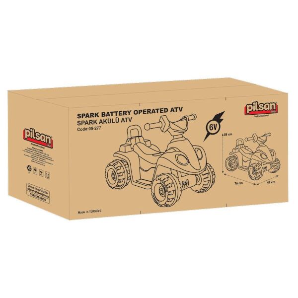 Pilsan Spark 6V Akülü Atv Metalik Mavi