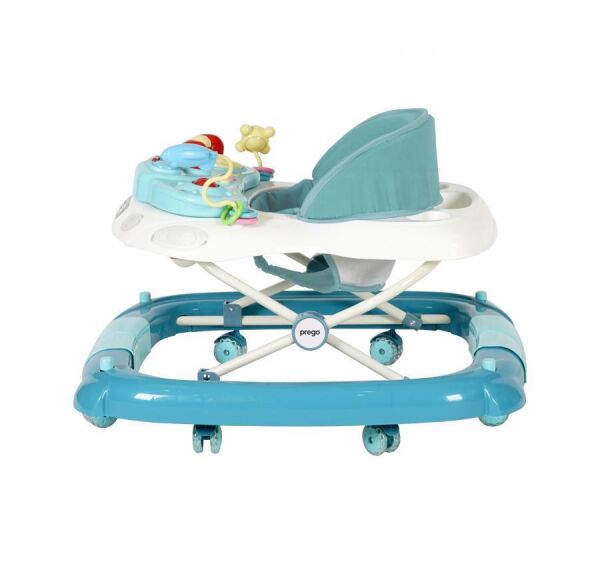 Prego Digo Sallanan Silikon Tekerlekli Bebek Yürüteci 5082 Mavi