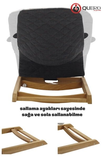 Quero Anka Çift Sallanır Ana Kucağı Kahve Latte