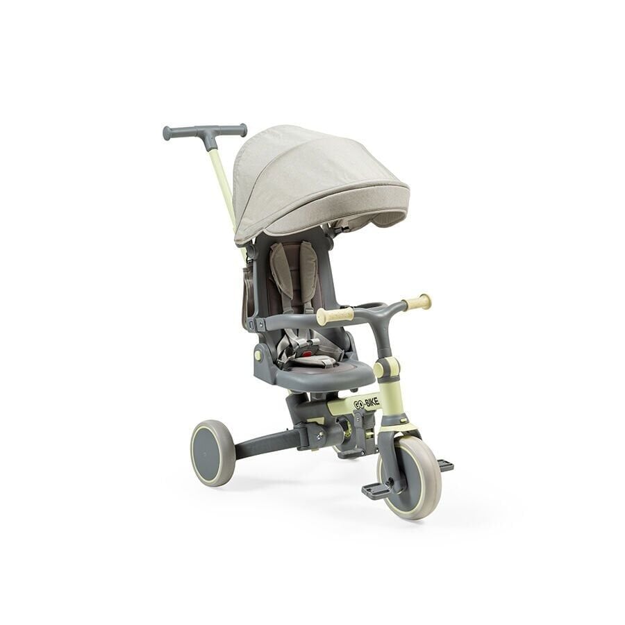 Baby2Go Go Bike Ebeveyn Kontrollü İtmeli 3 Teker Katlanır Bisiklet (sarı)