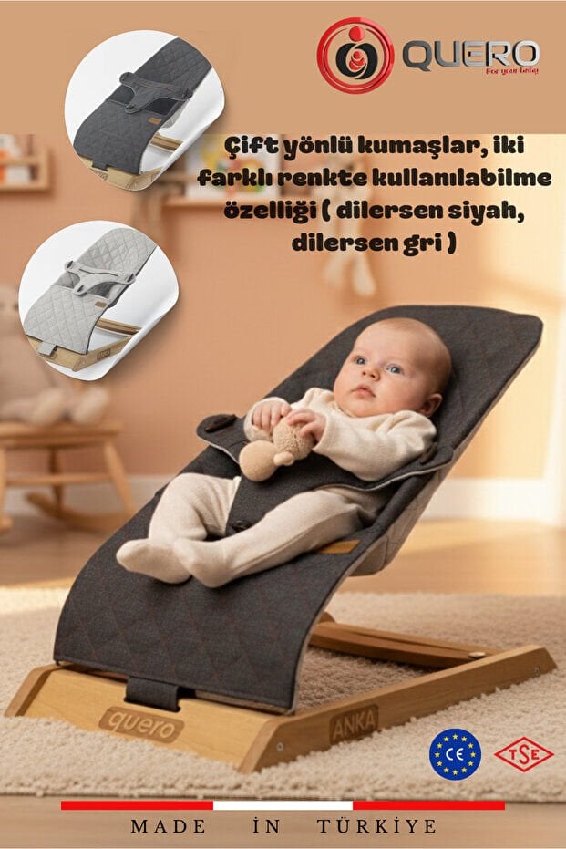 Quero Anka Çift Sallanır Ana Kucağı Gri Füme