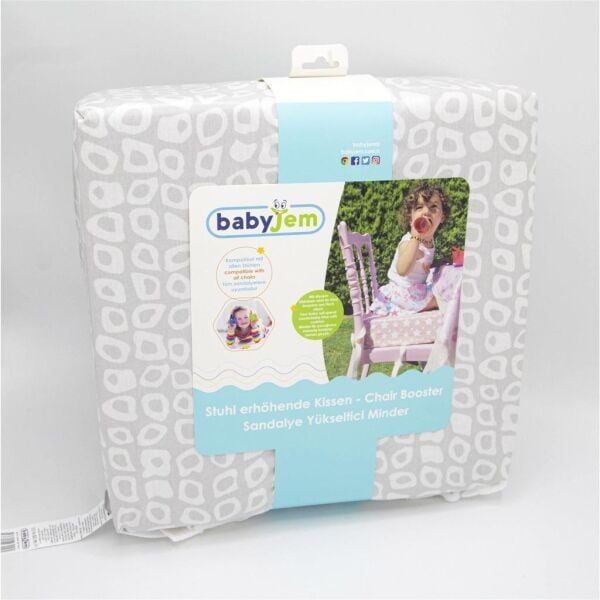 Babyjem Sandalye Yükseltici Minder Gri  Kare 452