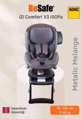 Besafe İzi Comfort X3 Isofıx 9-18kg. Oto Koltuğu - Metallic Melange Metallic Melange