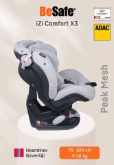 Besafe İzi Comfort X3 9-18 Kg. Oto Koltuğu - Peak Mesh Peak Mesh
