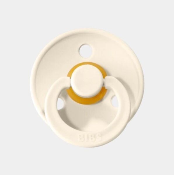 Bibs Colour Bebek Doğal Kauçuk Emzik 0-6 Ay Ivory Krem