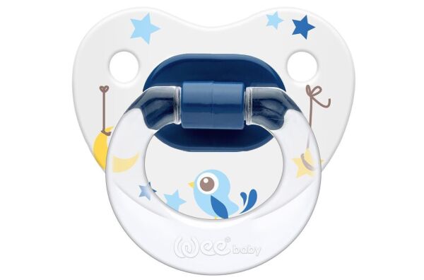 Wee Baby Silikon  Damaklı Emzik (6-18 Ay) No:2 (askılı) Kod:834