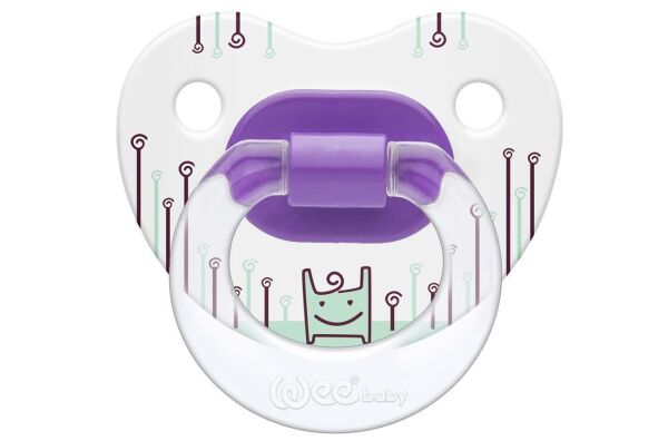 Wee Baby Silikon  Damaklı Emzik (6-18 Ay) No:2 (askılı) Kod:834