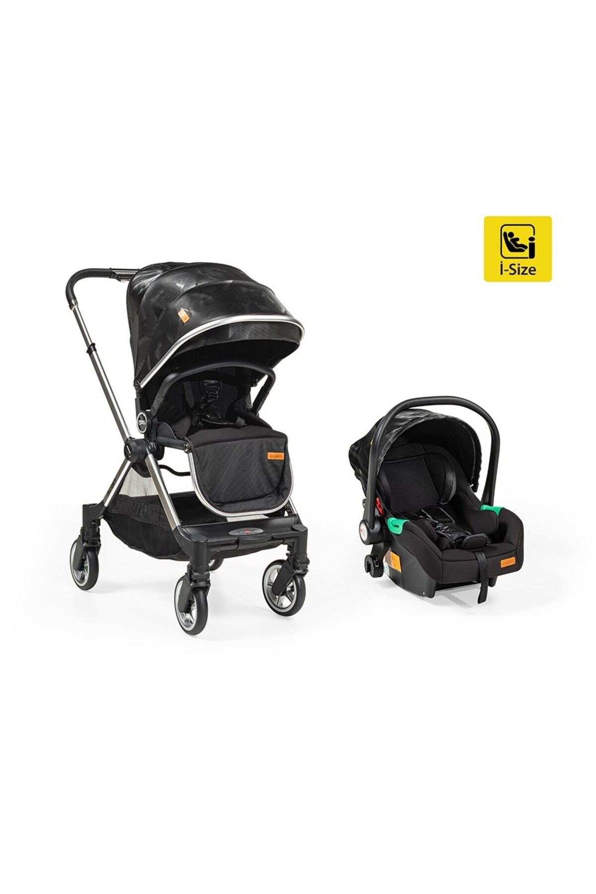 Baby2Go Avian Travel Sistem Bebek Arabası Siyah