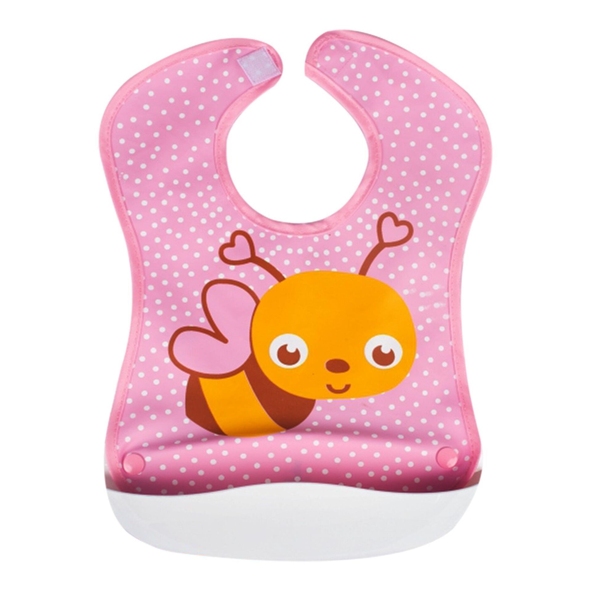 Sevi Bebe Plastik Cepli Mama Önlüğü - Arı 72-134