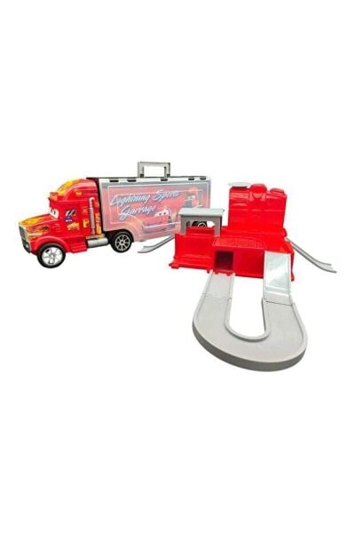 Toysan Toysan Bıg Truck Racer Garaje - 10 Metal Cars Spr-70