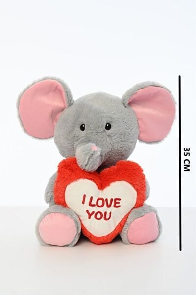 Pufu Toys 38 Cm  Kalpli Yastık Fil (48) 03009